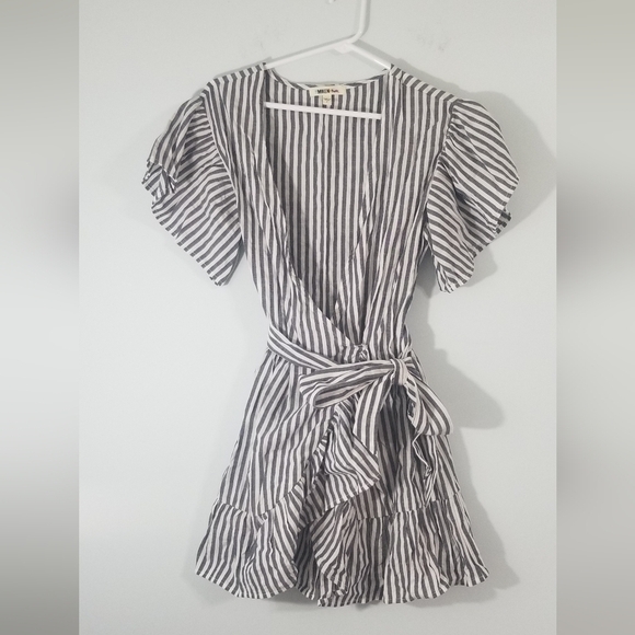 Miken Other - Miken Swim Bathing Suit Coverup. Wrap Around Dress Snap Closure & Waist Tie. S.